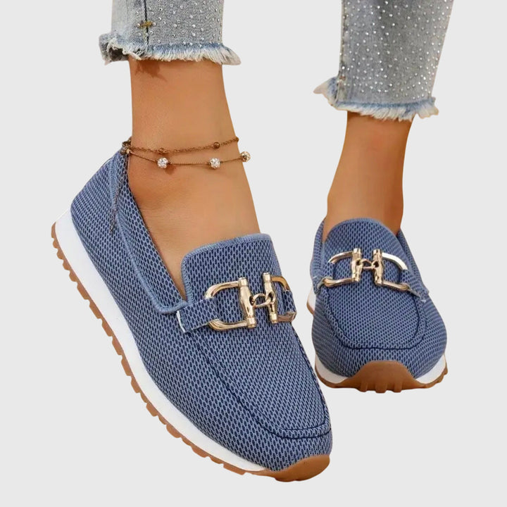 Women's Mesh Horsebit Loafer Sneakers with Lug Sole