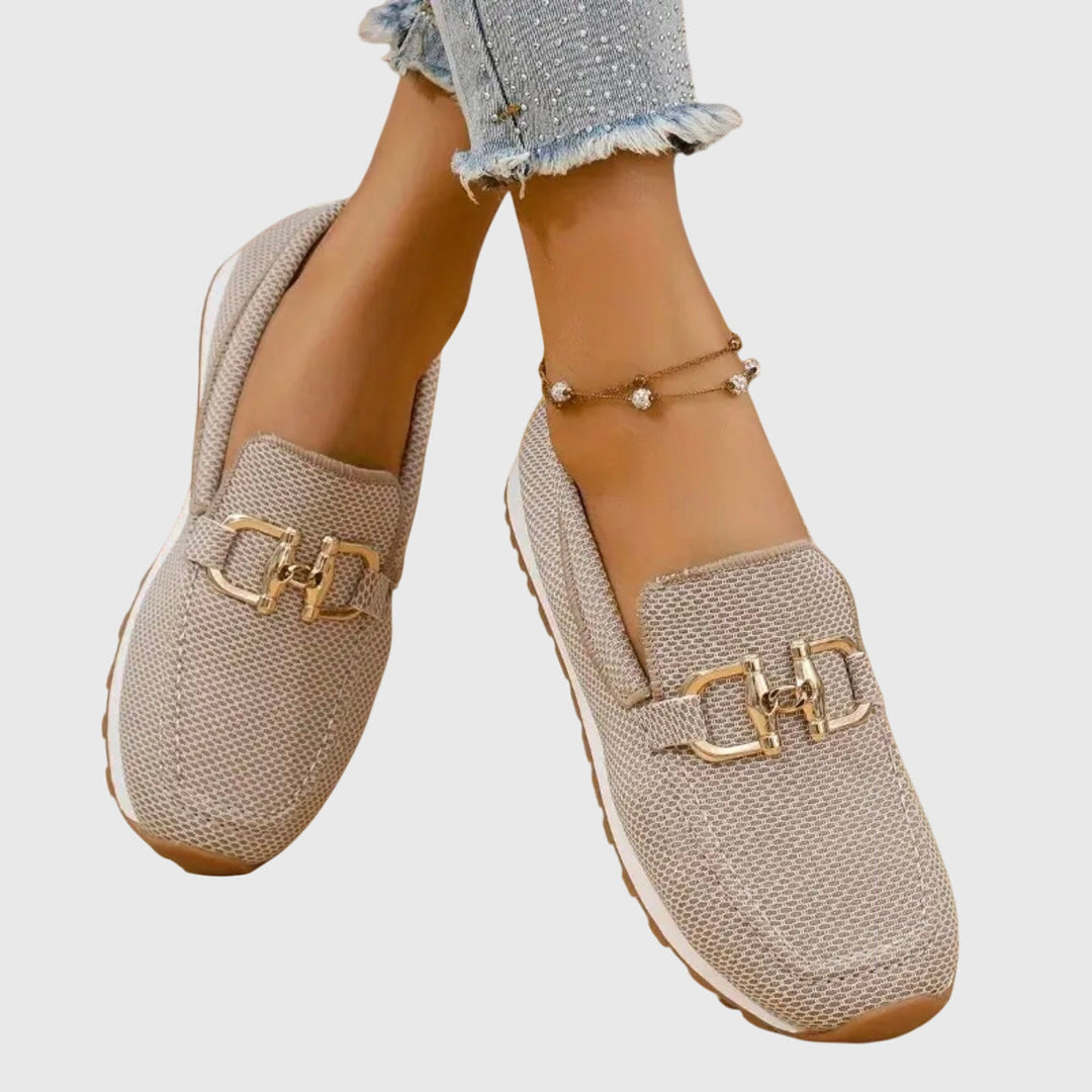 Women's Mesh Horsebit Loafer Sneakers with Lug Sole