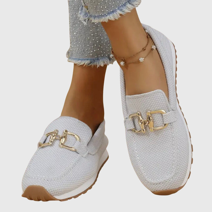 Women's Mesh Horsebit Loafer Sneakers with Lug Sole