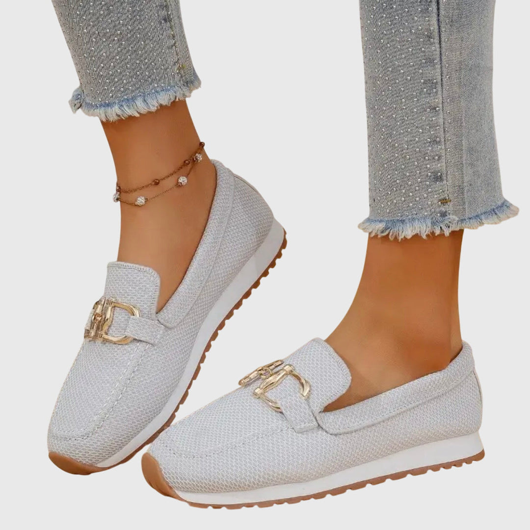 Women's Mesh Horsebit Loafer Sneakers with Lug Sole