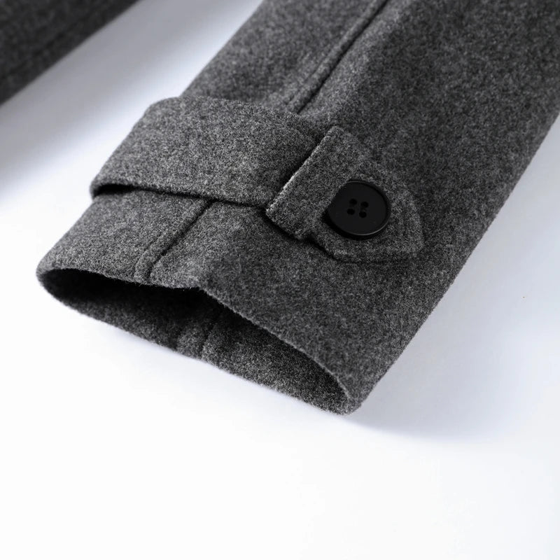 Women's Wool-Effect Double-Breasted Trench Coat