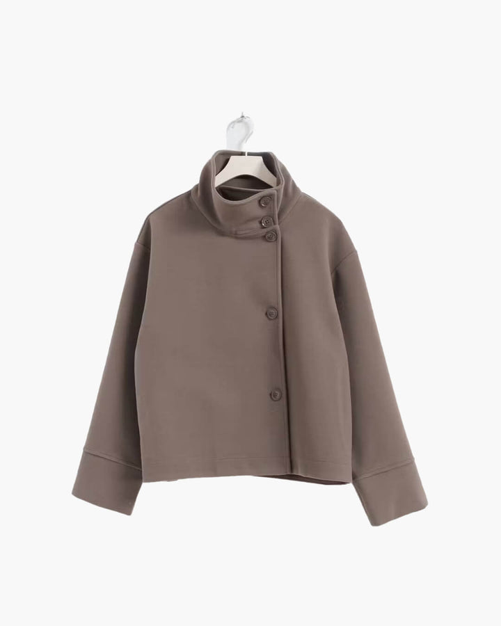 Women's Wool-Effect Stand Collar Jacket