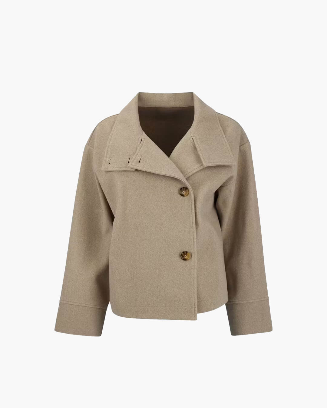 Women's Wool-Effect Stand Collar Jacket