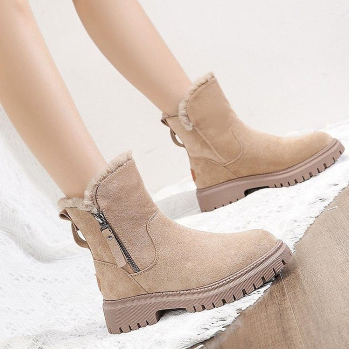 Women's Fleece-Lined Platform Ankle Boots