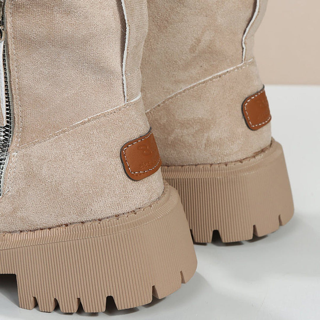 Women's Fleece-Lined Platform Ankle Boots