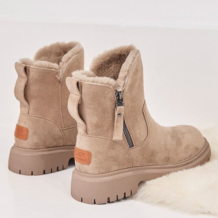 Women's Fleece-Lined Platform Ankle Boots