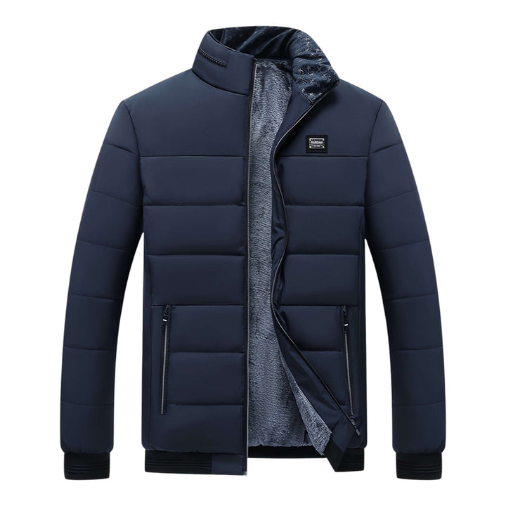 Men's Quilted Padded Stand-Collar Jacket