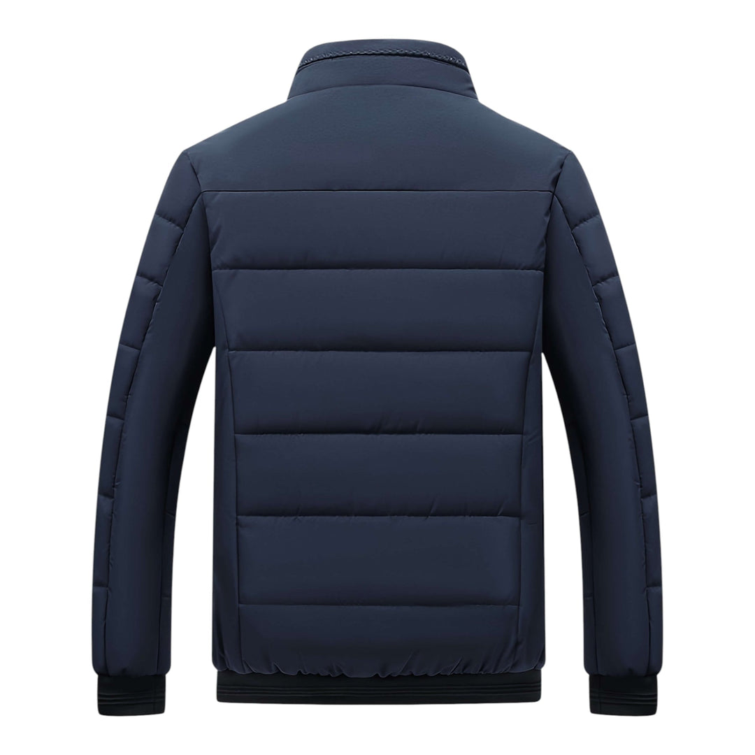 Men's Quilted Padded Stand-Collar Jacket