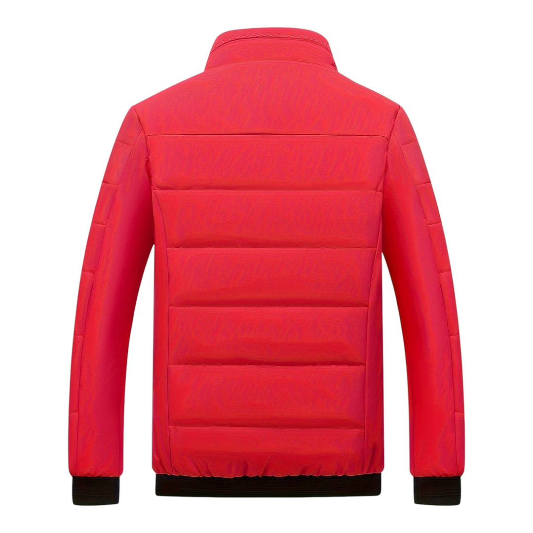 Men's Quilted Padded Stand-Collar Jacket