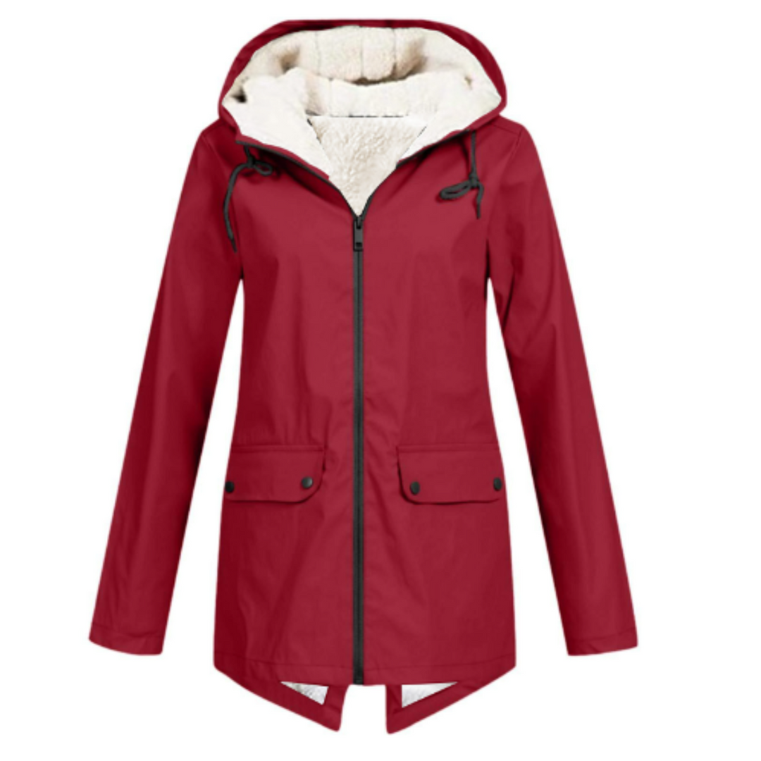 Women's Hooded Jacket with Sherpa-Lined Hood
