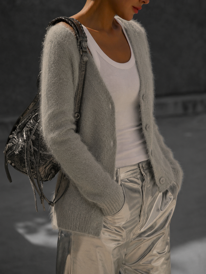 Women's Oversized Fluffy Cardigan