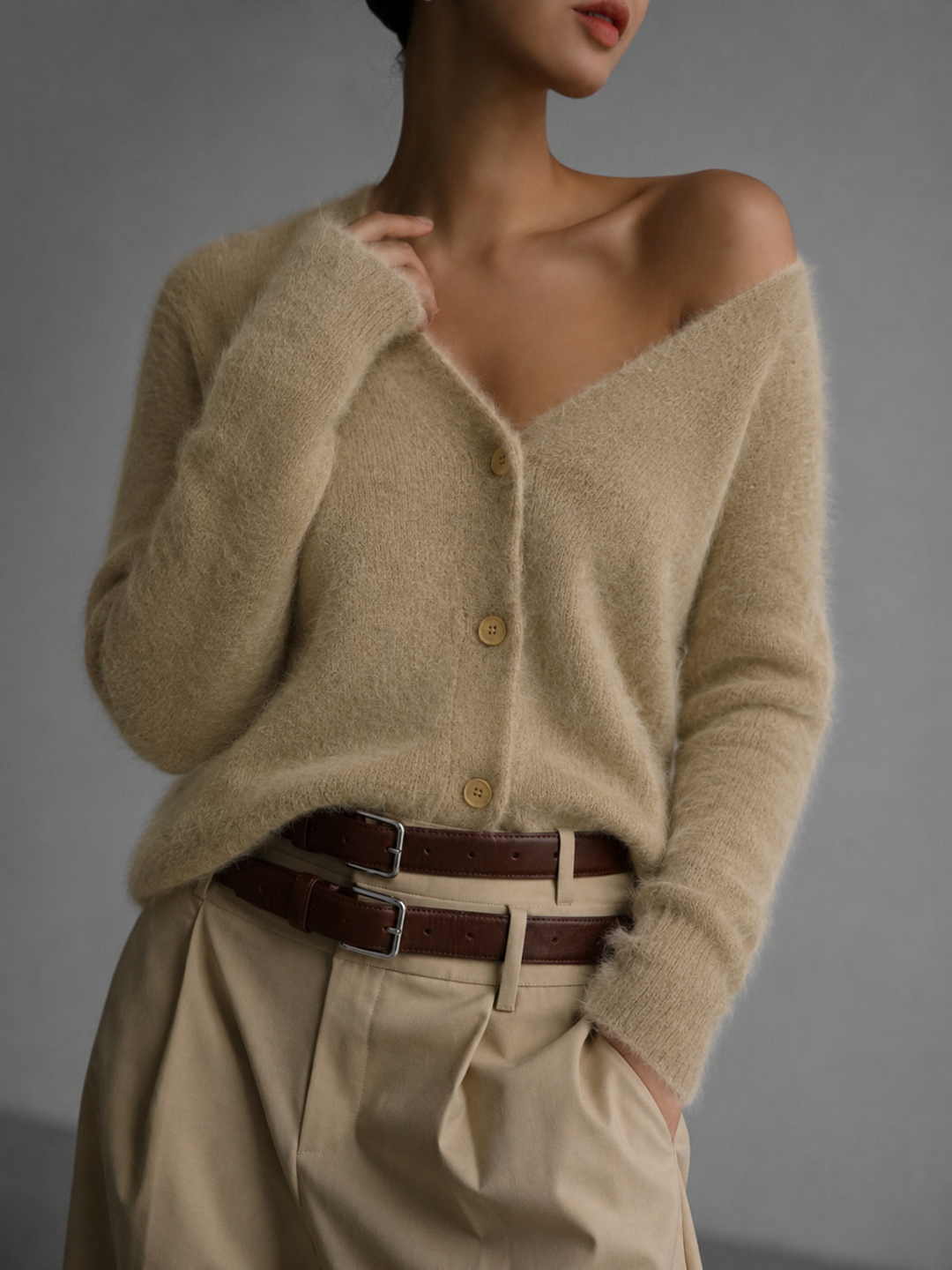 Women's Oversized Fluffy Cardigan
