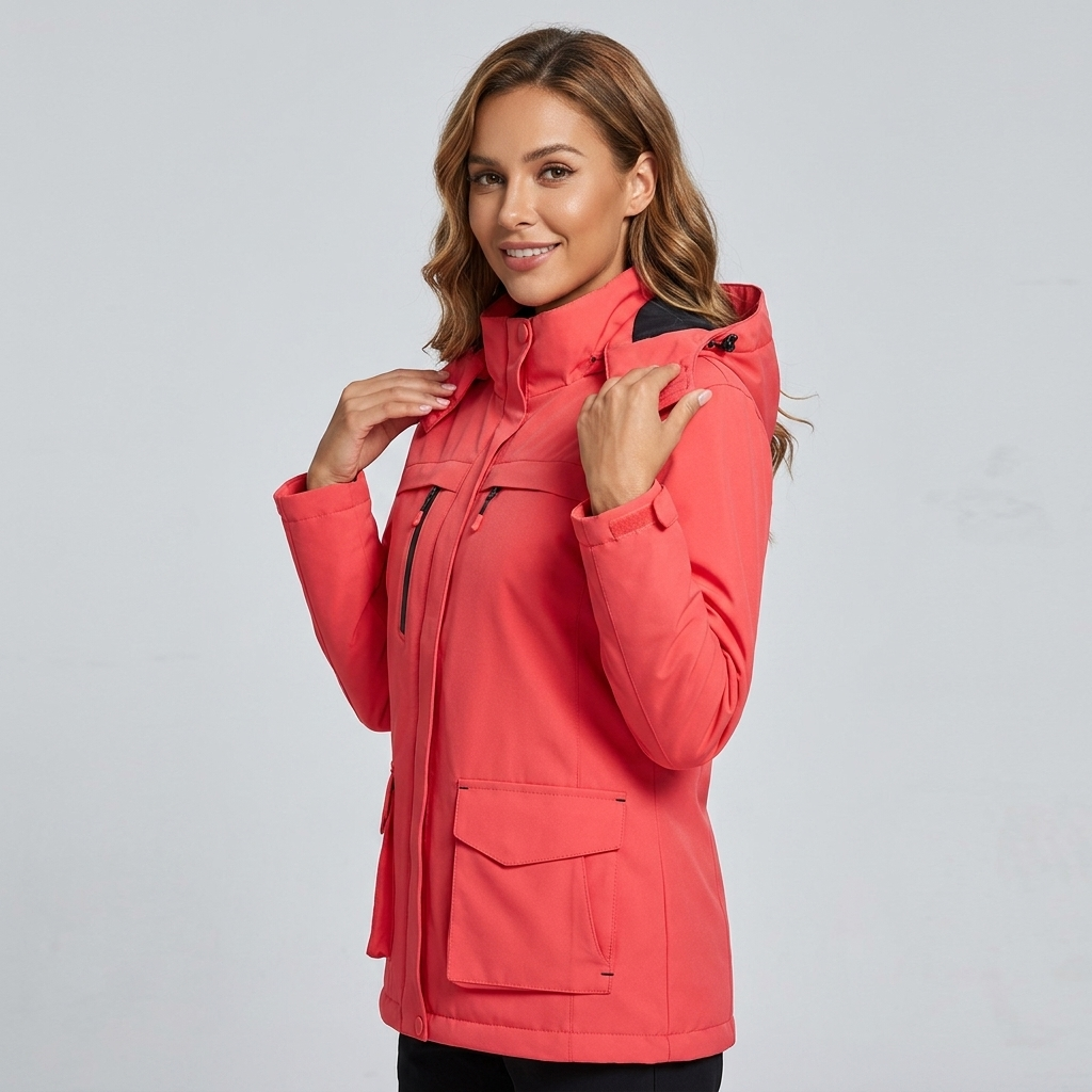 Winter USB Heated Jacket with Fleece Lining