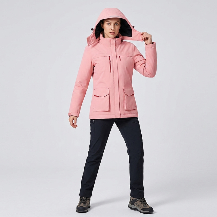 Winter USB Heated Jacket with Fleece Lining