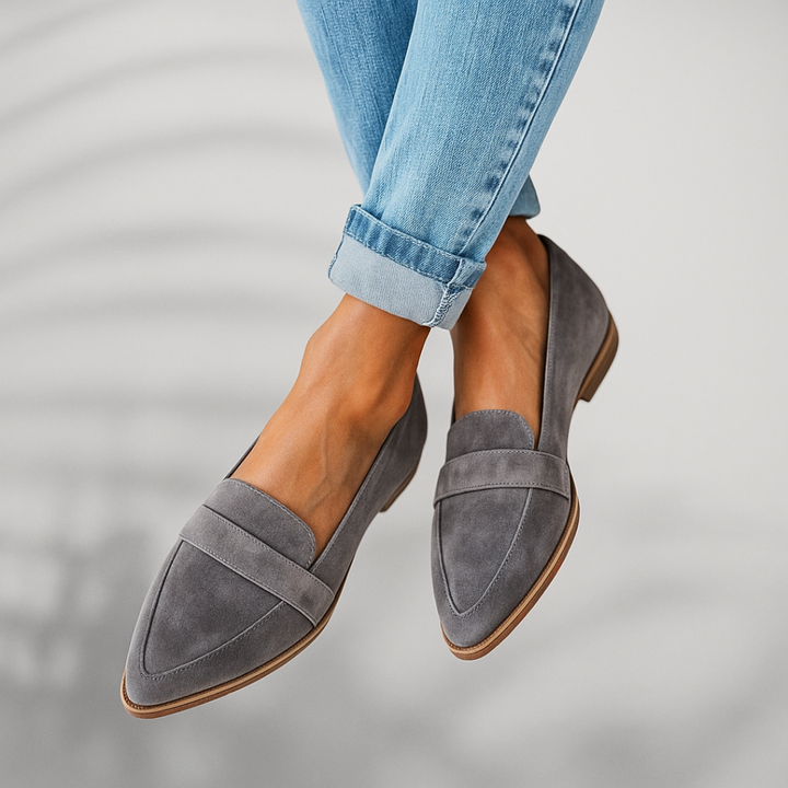 Women's Pointed-Toe Penny Loafer Flats