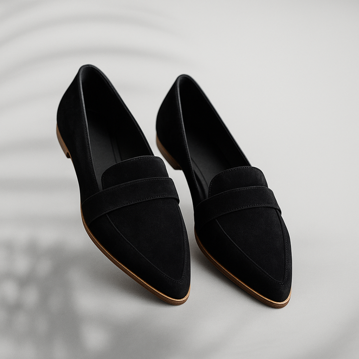 Women's Pointed-Toe Penny Loafer Flats