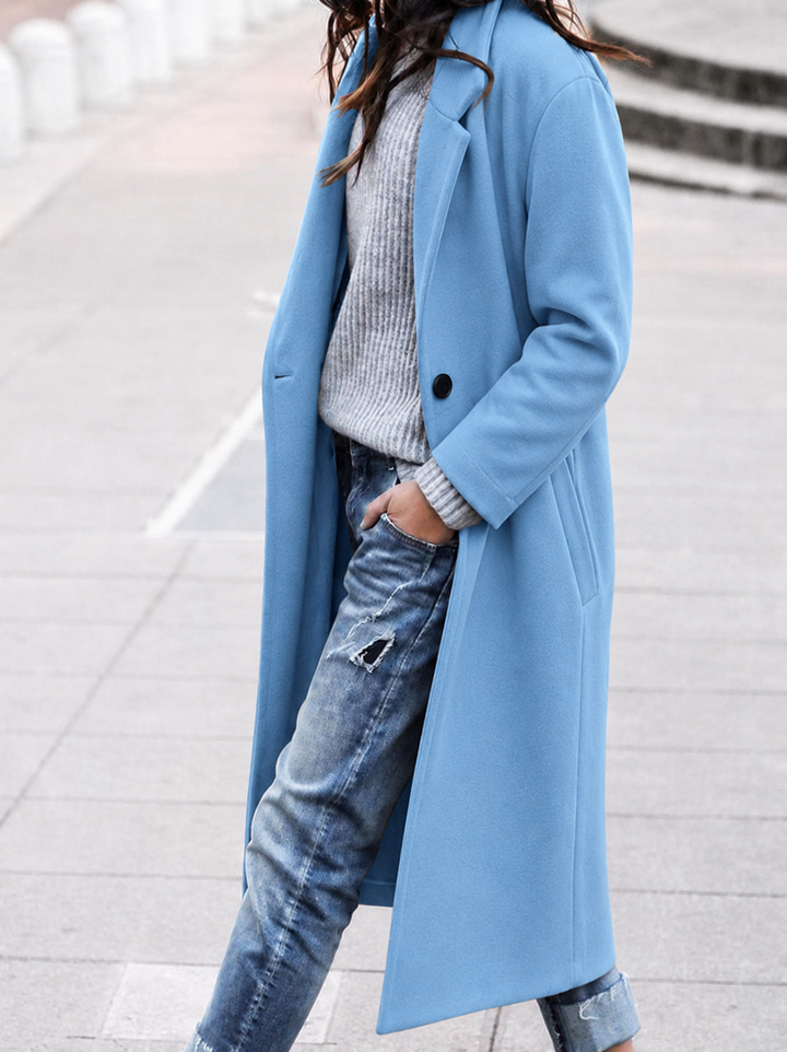 Women's Oversized Longline Wool-Look Coat