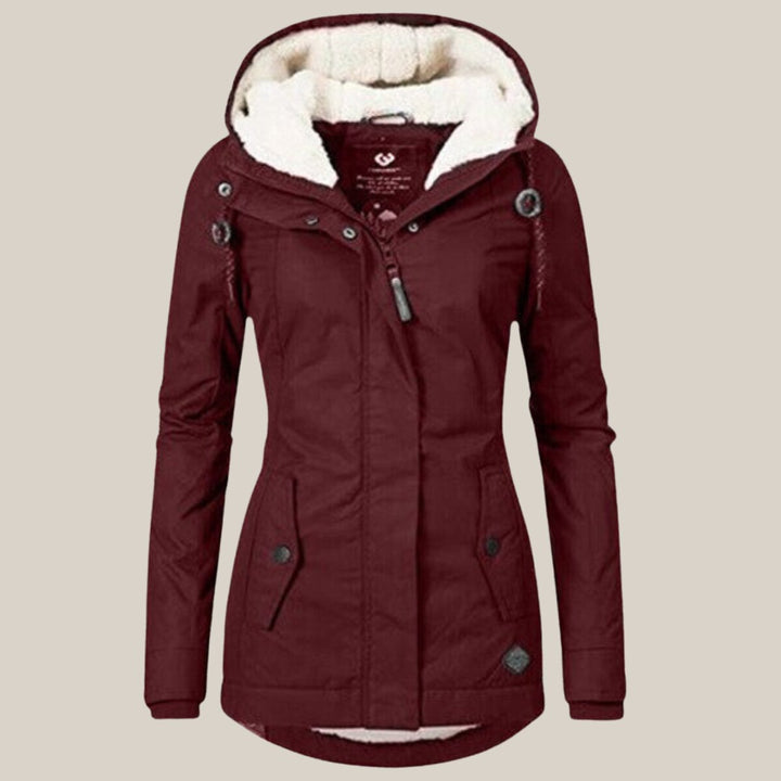 Women's Sherpa-Lined Hooded Quilted Jacket