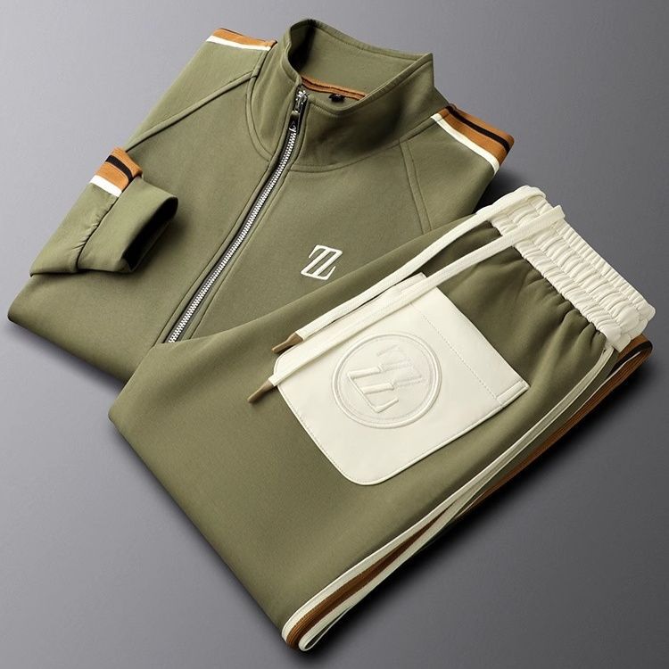 Men's Stripe Tracksuit Set