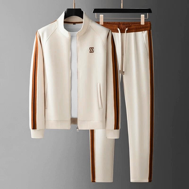 Men's Stripe Tracksuit Set